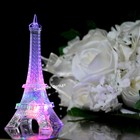 Eiffel Tower Color Led Acrylic Night Light Wedding Party Cake Topper Centerpiece