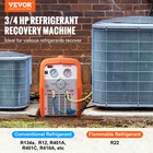 Vevor Portable 3 4 Hp Refrigerant Recovery Machine For Vapor Liquid Refrigerant