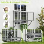 Wooden Cat Catio  Weatherproof Outdoor Cat Enclosure  Cat Window Perch