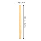 Vosarea 4pcs Wooden Shovel Handle Replacement Solid Ash Wood Straight Handle    