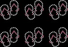 Sheet Of 6 Flip Flop Beach Sandals Rhinestone Transfer Hotfix Bling Iron On