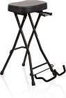 Gator Foldable Guitar Stool With Padded Seat And Rear Mounted Guitar Hanger