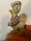 Vintage 1940s Fisher Price Donald Duck Pull Toy Wagon  463-550 Disney Wood Worki
