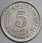 1941 Malaya 5 Cents