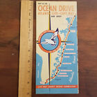 Vintage Map Of Ocean Drive Atlantic City Cape May Nj New Jersey Follow The Gull