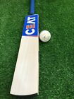 English Willow Cricket Bat Custom Made Grade-1 Big Thick Edges free Leather Ball