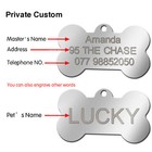 Dog Tags Stainless Steel Bone Custom Engraved Dog Tags Personalized Pet Id Tags 