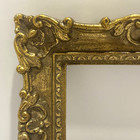 Vtg Ornate Gold Baroque Style Photo Frame 7 25 x6 5  No Glass 4 5 x3 5  Opening