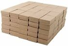 50 Boxes Of Kraft Brown Cotton Filled Jewelry Packaging Gift Boxes