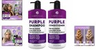 Salon-grade Purple Shampoo And Conditioner - 16 Fl Oz Set For Brassy-free Hair