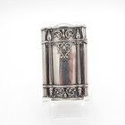 Antique Simons Column Design Sterling Match Safe  Matchsafe  Vesta