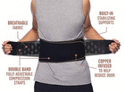 Copper Fit Elite Air Back Support Brace With Airflow Technology Adjustable Strap