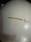 Sergio Bustamante Ceramic Egg Face Sculpture Signed Ltd Edition 39 100 12 5 