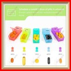 Pill Organizer Case Box Monthly 31 Days Medicine Container Dispenser Am Pm