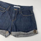 Joes Boyfriend Denim Jean Shorts Womens Size 25 Linen Blend
