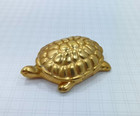 Vintage Avon Turtle Candid Solid Perfume Compact Gold Tone Collectible 1970s