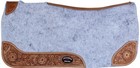 30 x 30  Horse Saddle Pad Western Contoured Wool Felt Moisture Wicking 39rt