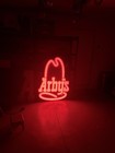 Vintage Arby s Restaurant Lighted Sign Hat Logo 120v Commercial Led Display 