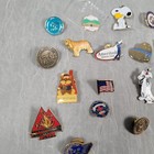 Vintage Enamel Lapel Pin Lot Snoopy Sylvester Ameritech Corporate Travel