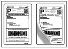 1000 5 125  X 7 5  Shipping Postage Label Half Sheet Self Adhesive 2 Per Sheet