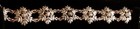 Antique 49 Diamond Fine 800 Silver 9k Gold Bride   s Bracelet Georgian Snowflake