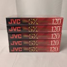 Lot Of 5 New Sealed Jvc T-120 Sx Blank Vhs Tapes Vcr High Performance 6-hour