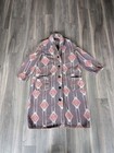 Vintage Beacon Blanket Robe Sherpa Aztec House Coat Women s Small medium Usa