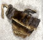 Mink Fur Pelt For Crafting One Piece Approximately 8    X 3     A Brown Rich Color