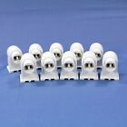 10 Leviton High Output T8 T12 Fluorescent Lamp Holder Plunger Sockets 13550-w