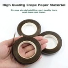 4 Rolls Dark Brown Floral Tapes  1 2 Inch Wide 30yards  Roll Floral Stem Wrap Ta