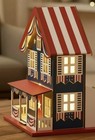                Nwt Martha Stewart Wooden Light Up Americana House