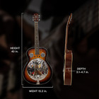 Beginner Full Size Metal Resonator Guitar With Preamplifier Circular Neck