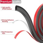 26ft Self-adhesive Epdm D-shape Seal Rv Truck Boat Weather Stripping