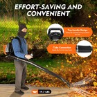 New 63cc 2-stroke Backpack Gas Leaf Blower  4 3hp  850cfm Commercial Use Us