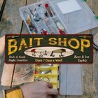 Bait Shop Sign Rustic Decor Vintage Fishing Sign Metal Sign 106180091029
