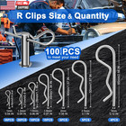 Cotter Pin Assortment Kit  220pcs Cotter Pins 13 Sizes Premium 304 Stainless Ste