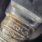 Antique Mother Of Pearl Victorian Sheffield Carving 3 Pc Set Sterling Silver