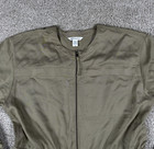 Athleta Brooklyn Long Sleeve Jumpsuit Women Large Green Cargo Pocket Lightweight