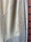 Vintage Leather  Skirt Native Western Wear Fringe Extra Small