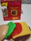 Mcdonald   s Nee Doh Nice Cube Super Solid Squish Burger Toy  Boxed 