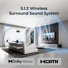 Ultimea 5 1 2 Wireless Surround Sound System For Tv  Dolby Atmos Sound Bar 530w