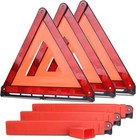 3pcs Foldable Emergency Warning Triangles Reflective Roadside Hazard Safety Sign