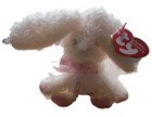 Ty Basket Beanie Baby Marshmallow The Bunny Rabbit   4 Inch  Ivory   Pink   2005