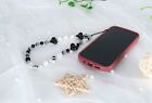 Kawaii Black Beads Phone Charm Strap Phone Lanyard Phone Accessory Phone Strap