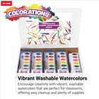 Colorations Washable Watercolor Paint Classroom Value Pack-28 Set bonus 13 Refil