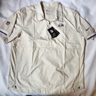 Nike Nfl La Rams Men s Sideline Coaches Half-zip Short Sleeve Jacket Blue  Beige