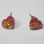 Disney Princess Sparkle Heart Stud Earrings Ariel  Rapunzel And Cinderella
