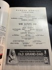 1963 Playbill Eugene O neill Theatre Barbara Cook  Daniel Massey In She Loves Me