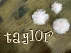 Taylor Pink Wooden Wall Letters - Girl Bedroom   Nursery Decor