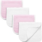 Burp Cloths Large  Muslin Burp Cloths For Baby Girls And Boys  Pack Of 4 Extr   
